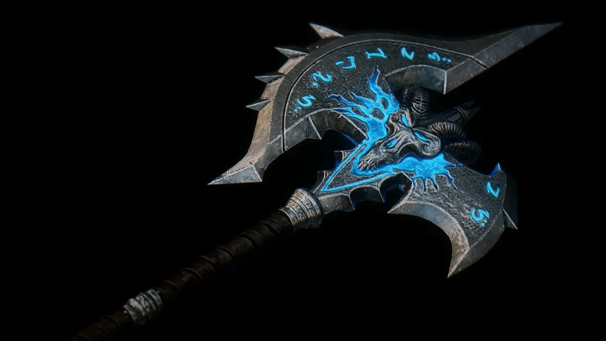 Shadowmourne weapon lying on the ground