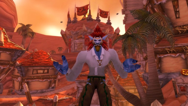 A Troll talking in Orgrimmar in Classic World of Warcraft