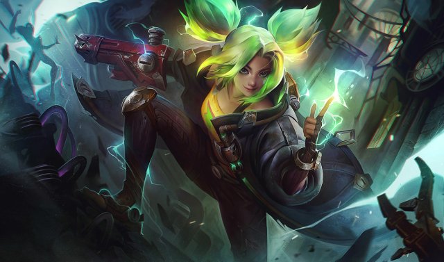 League of Legends champion Zeri as she appears in official splash art.