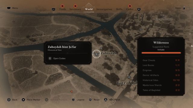 Wilderness historical site in assassin's creed mirage