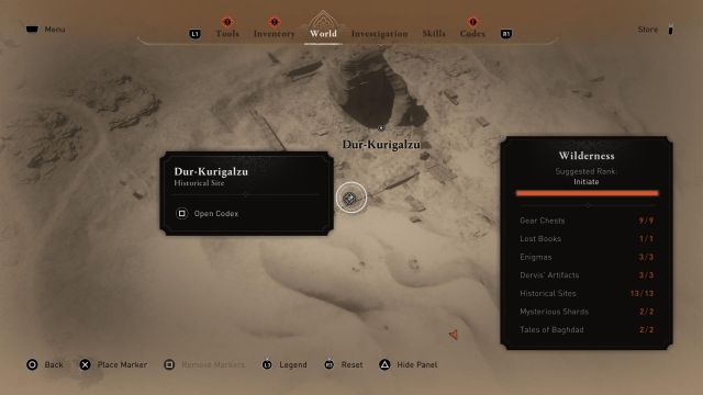 Wilderness historical site in assassin's creed mirage