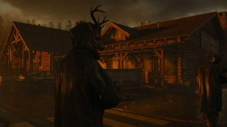 character with mask in alan wake 2