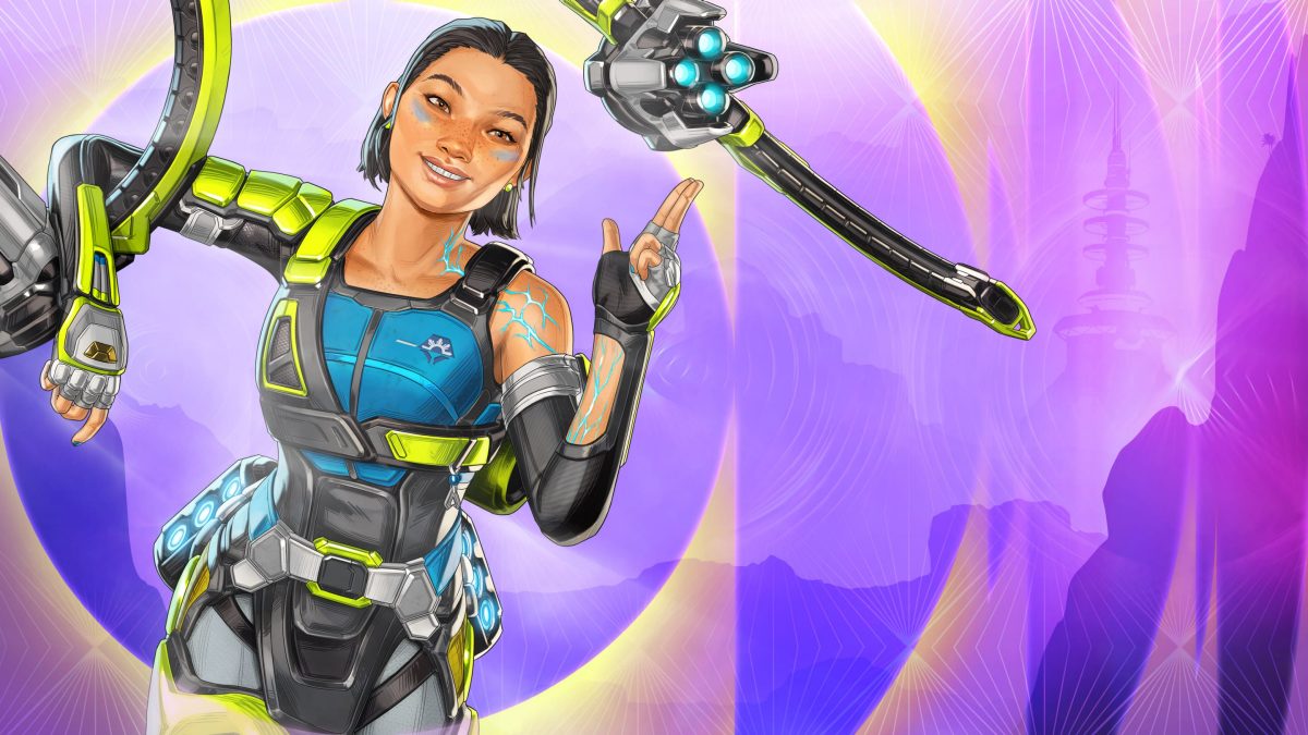 Key artwork for Apex Legends character Conduit.