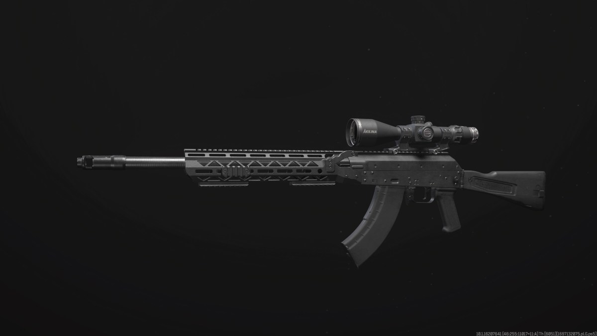 A screenshot of the Longbow sniper rifle in MW3.