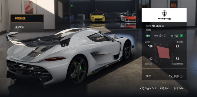 2020 Koenigsegg Jesko in Forza Motorsport