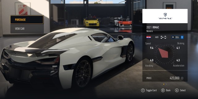 2021 Rimac Nevera in Forza Motorsport