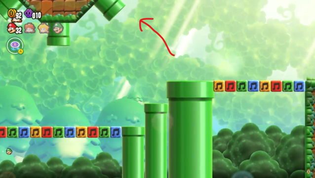 The location of the Secret Exit in Mario Wonder