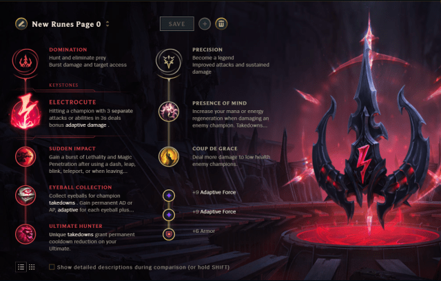 Kassadin rune setup