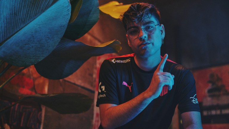 Marco "Melser" Amaro of KRU Esports poses during the VALORANT Champions Tour 2023: LOCK//IN features day on February 19, 2023 in Sao Paulo, Brazil.