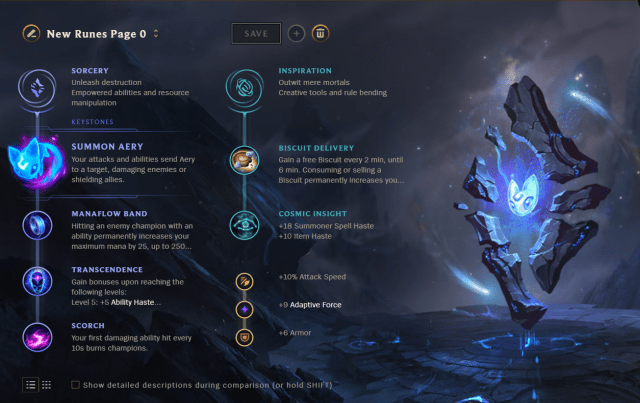 Orianna rune setup