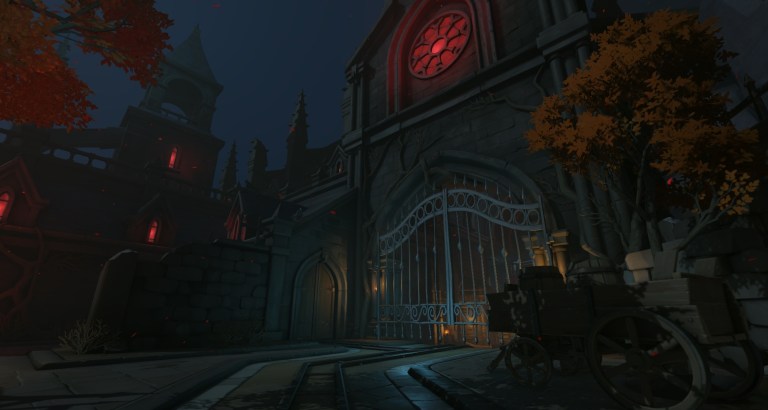 An image of the entrance to Overwatch 2's Trials of Sanctuary limited time event.