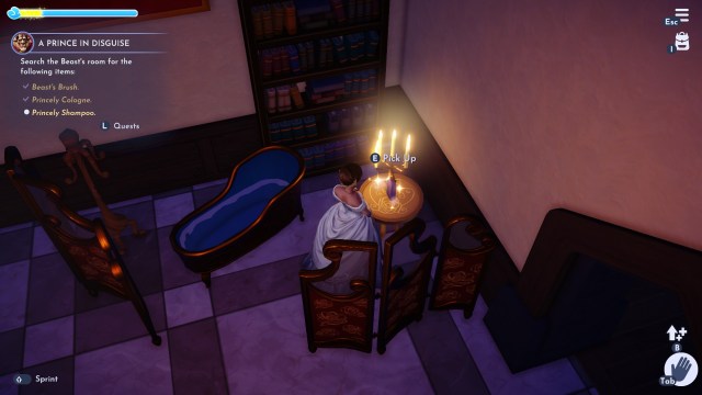 The princely shampoo sitting on a table.
