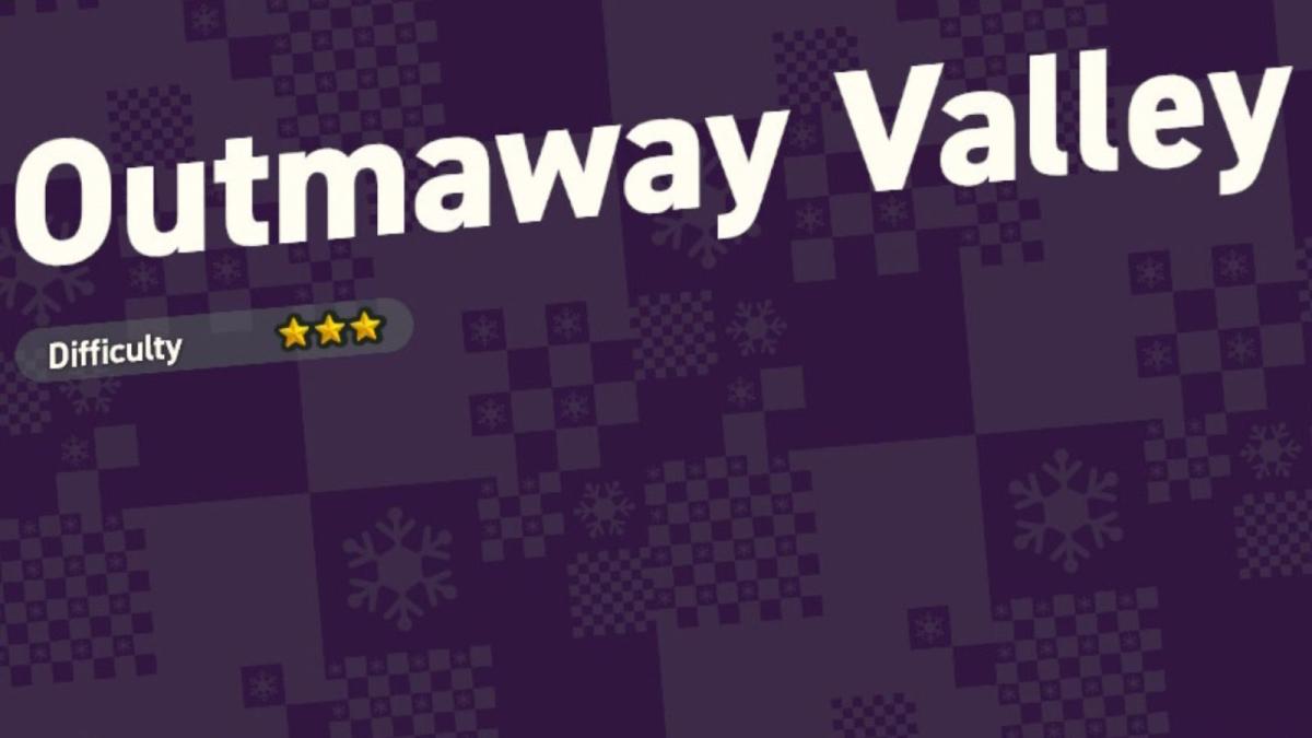 outmaway valley level art in super mario wonder