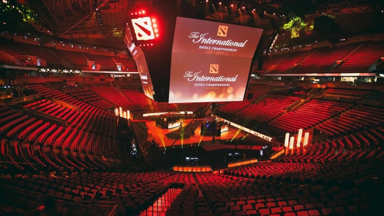 The International 2022 Dota 2 championship's arena.