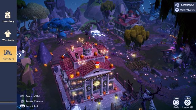 Two Haunted Mansions placed in the Glade of Trust biome.