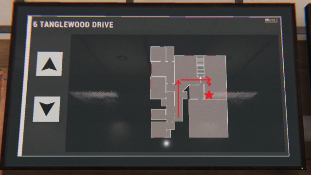 A map of 6 Tanglewood Drive with a path to the potato marked.