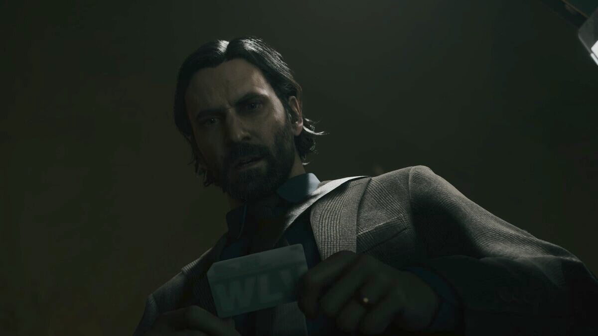 Alan Wake picking up subway ticket