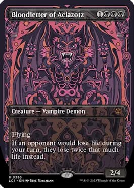 Vampire demon on throne