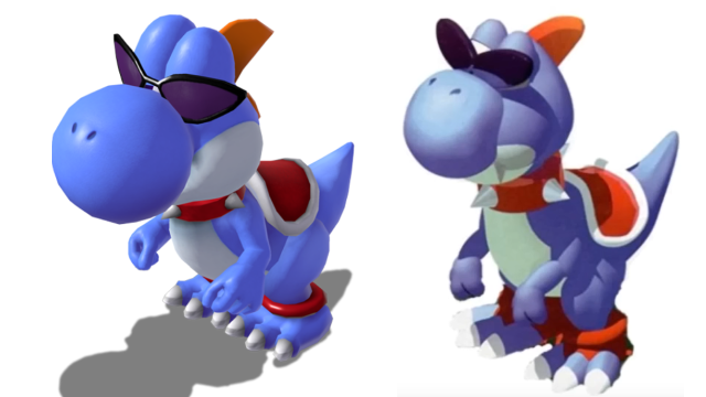 Boshi design from Super Mario RPG and its Switch remake, side by side. Image via Nintendo.