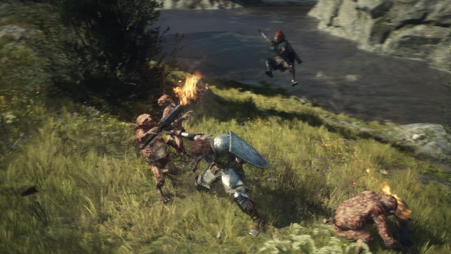 A battle scene from Dragon's Dogma 2