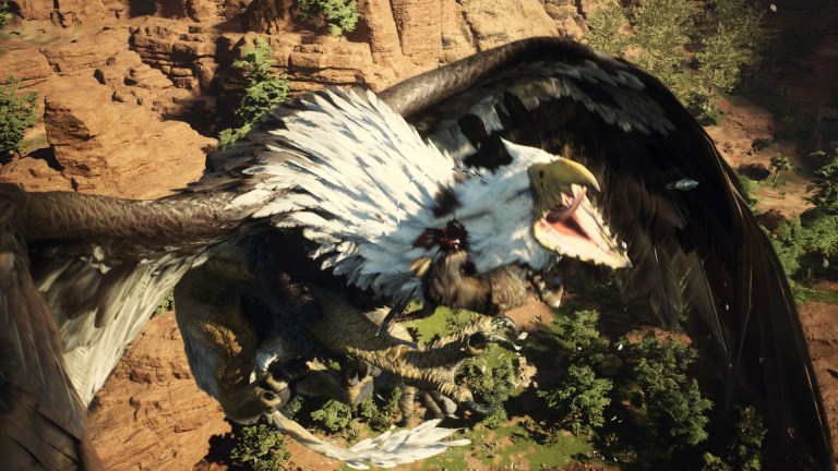 An eagle in Dragon's Dogma 2