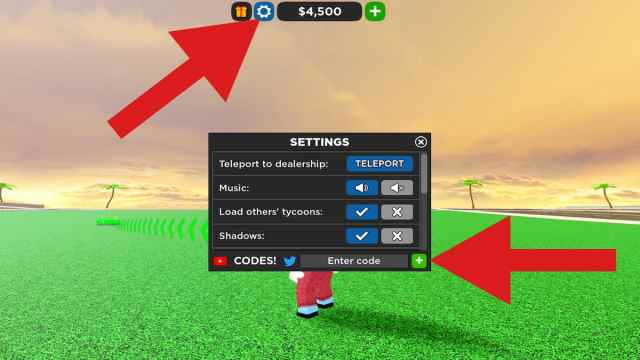 How to redeem codes in Car Dealership Tycoon