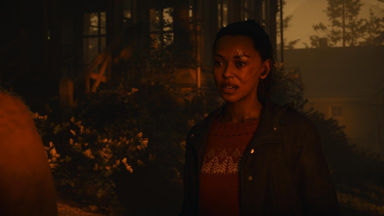 An in game screenshot of Saga from Alan Wake 2.