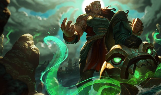 Illaoi's base skin in League of Legends