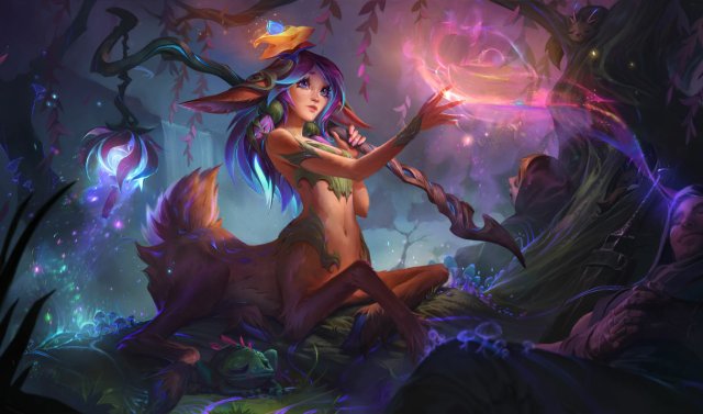 Lillia's splash art in League of Legends