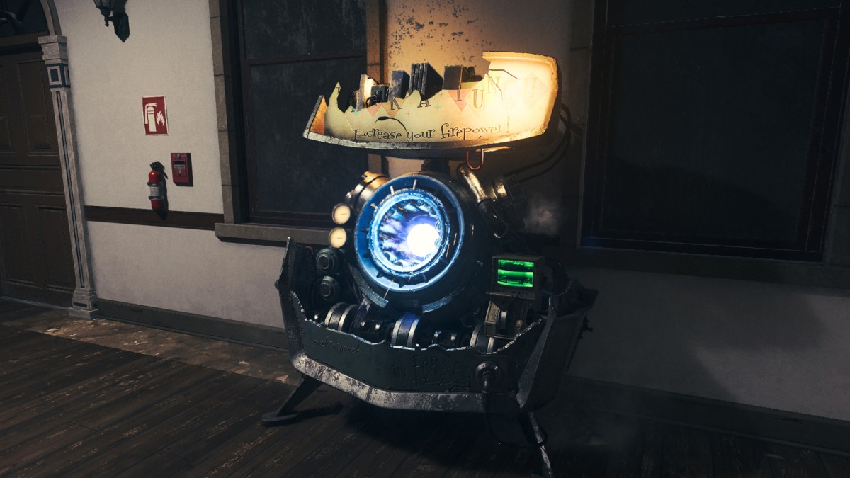 A picture of the Pack-A-Punch machine in Modern Warfare 3 Zombies.
