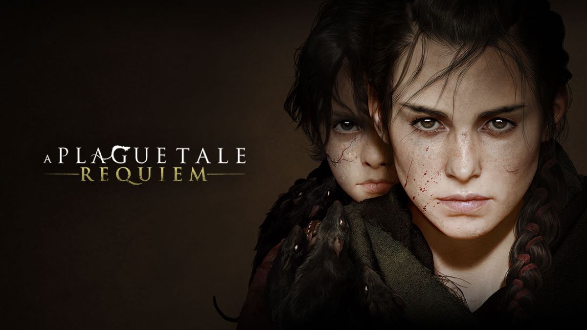 Amicia and Hugo in the cover art of A Plague Tale Requiem