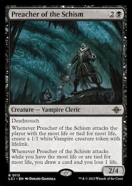 Preacher of the Schism is a multi-functional vampire from LCI