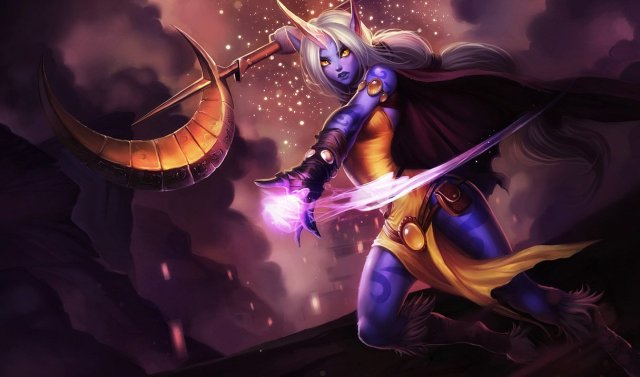 League of Legends champion Soraka as she appears in official splashart.