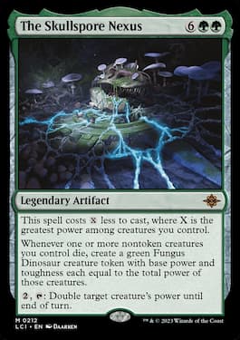 The Skullspore Nexus legendary artifact from Lost Caverns of Ixalan