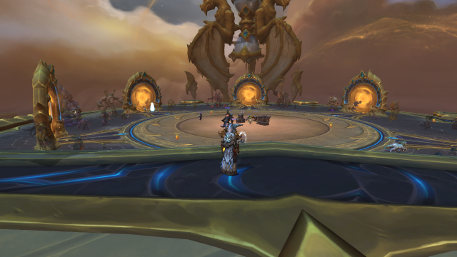 A big room full of portals in WoW