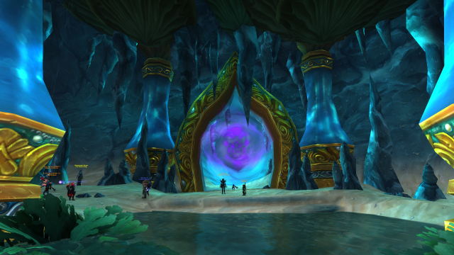 Dungeon entrance of the Throne of the Tides in WoW