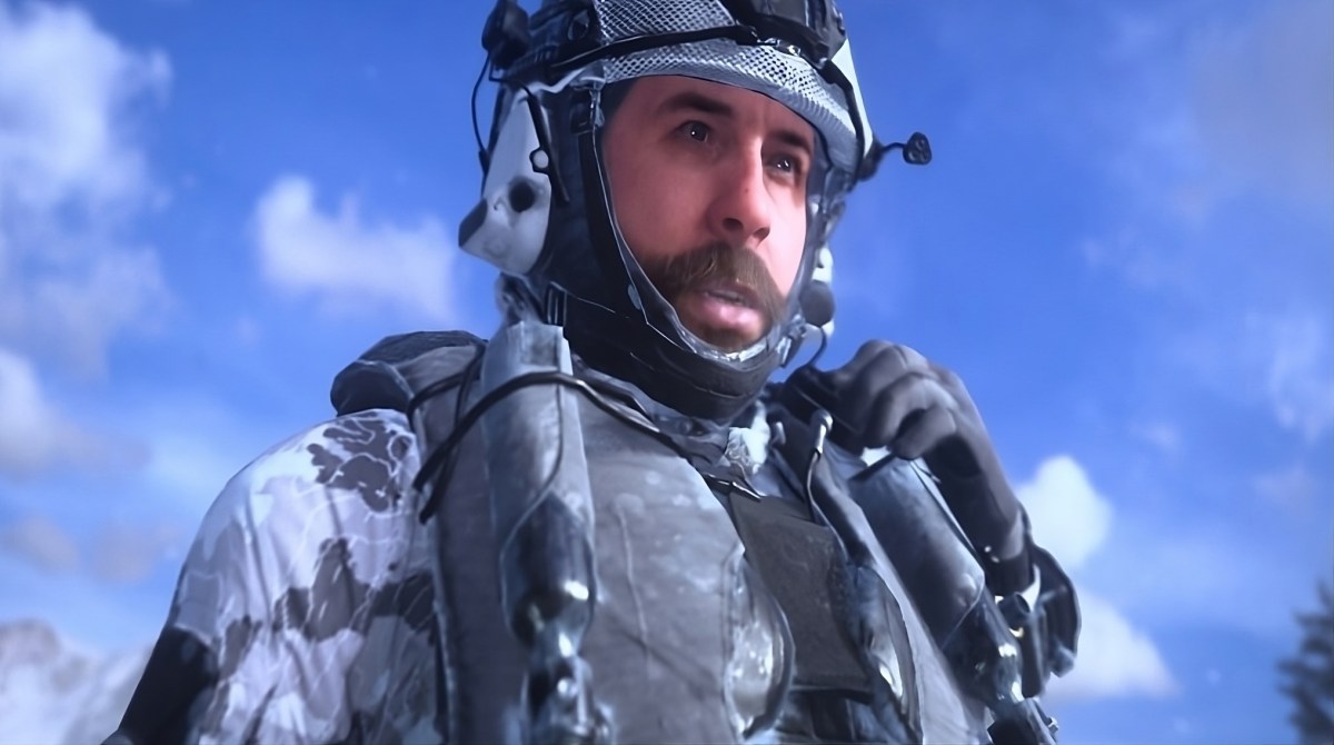 Captain Price wearing snowsuit camouflage in MW3.