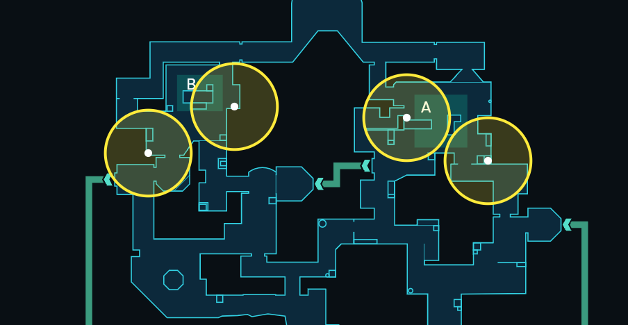 Chamber Rendezvous spots on Bind defense in VALORANT