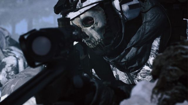 ghost using sniper rifle in mw3