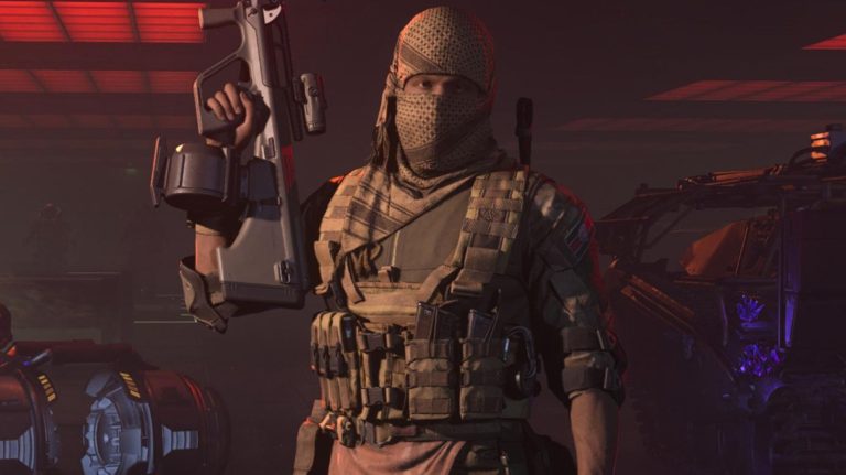 cod mw3 operator holding gun