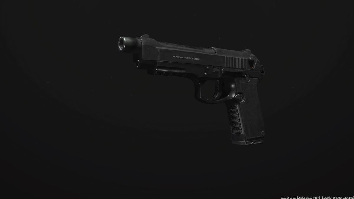 A screenshot of the Renetti pistol in MW3.