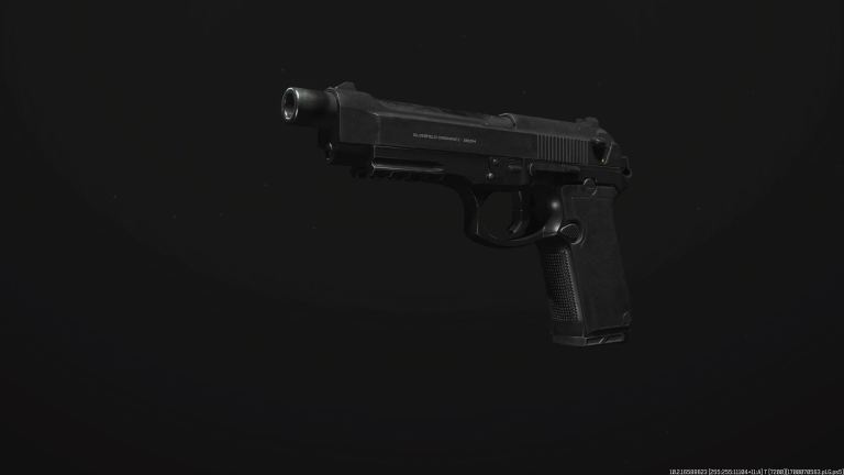 A screenshot of the Renetti pistol in MW3.