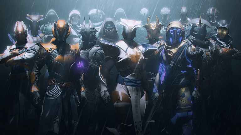 Lines of Destiny 2 guardians looking at the camera