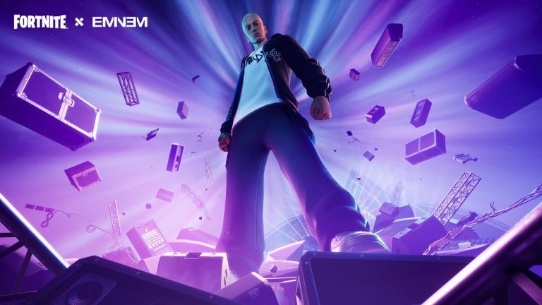 Eminem x Fortnite collabration art.