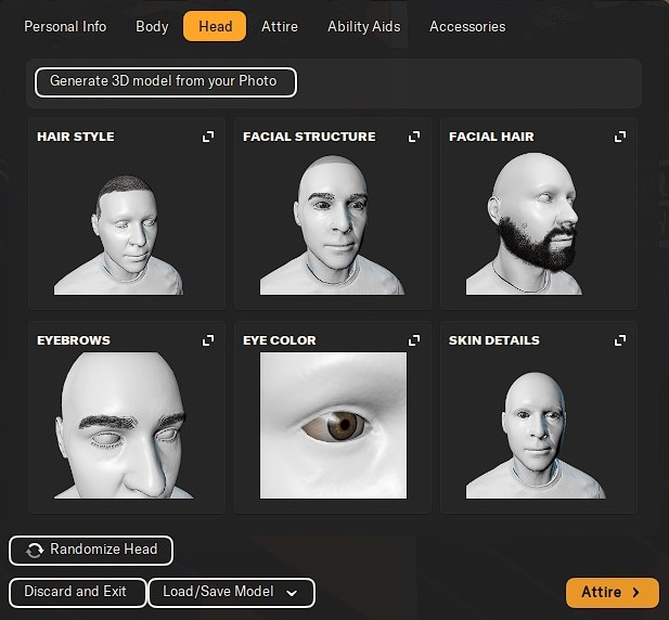 Head customization in Football Manager 2024