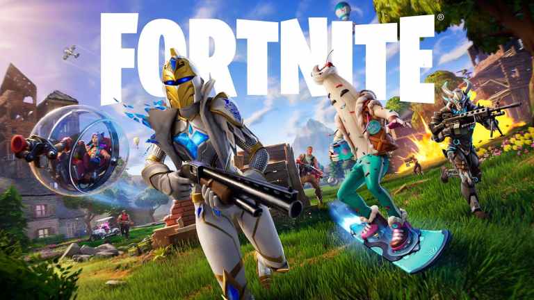 Fortnite OG key art feautring a knight, peely, omegarok.