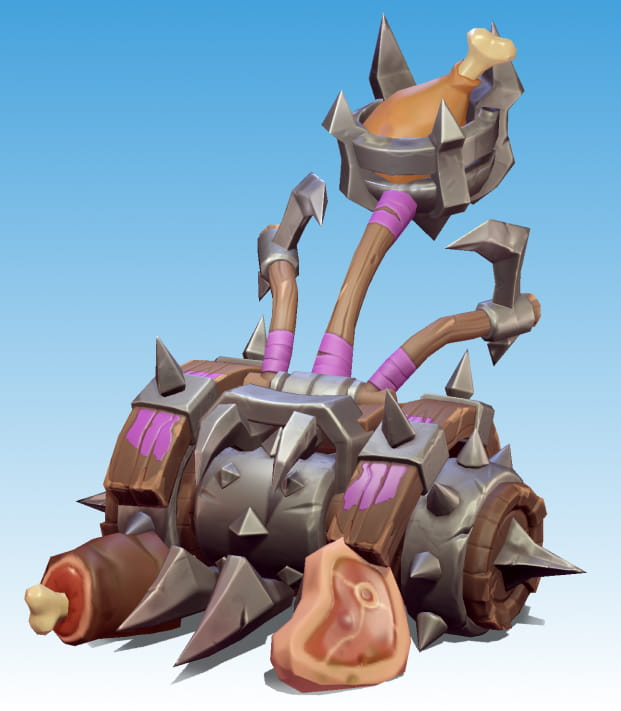 A meat catapult on wheels.