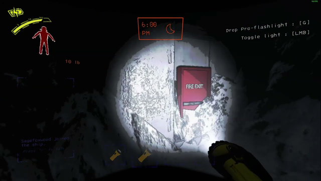 The Fire Exit door on the moon Rend in Lethal Company.