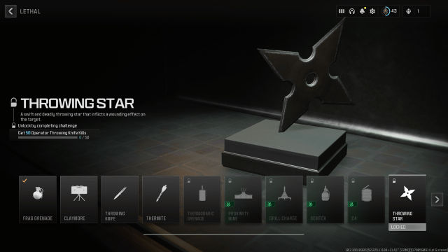 Image of the throwing star in Modern Warfare 3.