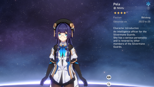 Pela's description page.